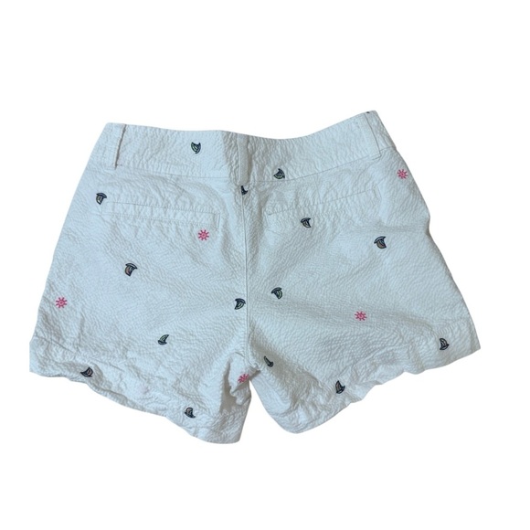 Lilly Pulitzer Cream Embroidered Women's Shorts - Picture 6 of 6